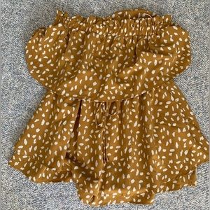 Pink Lily Boutique strapless romper